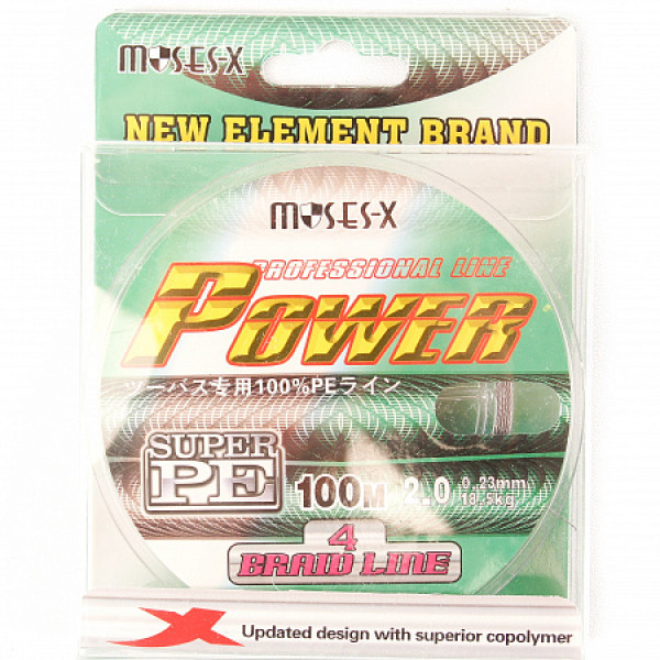 Шнур плетеный Moses-X Power 100 метров в Кирове